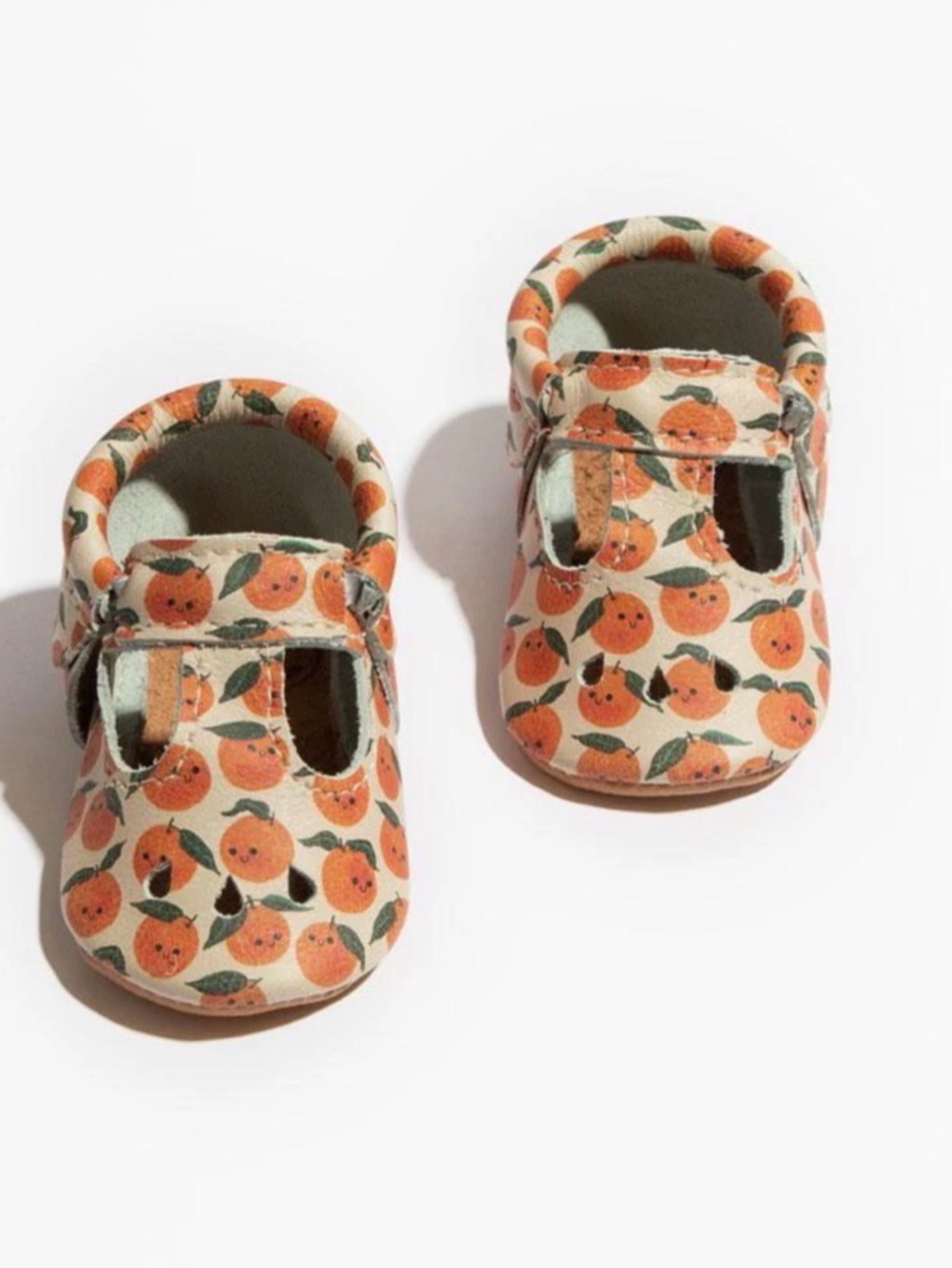 FRESHLY PICKED NWT Orange You Sweet 🍊leather Mary Janes toddler shoes